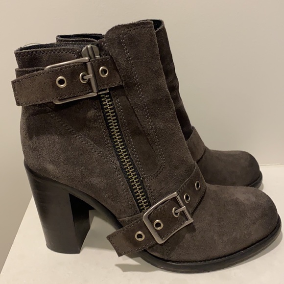 All Saints suede booties, gray - Picture 2 of 4